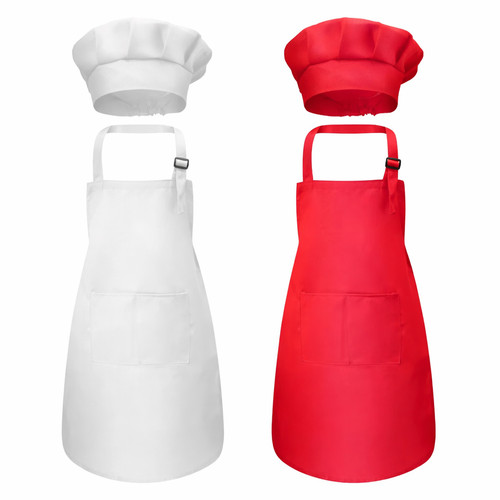 Kids chef hat and apron - hat,