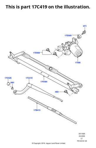 Land rover genuine - land, wiper