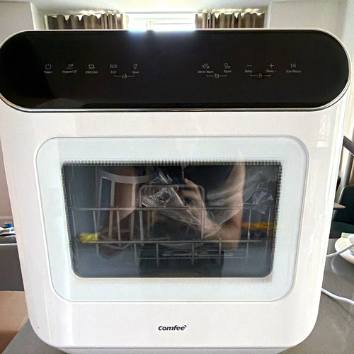 Comfee table top dishwasher - top,