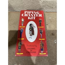 Piping Chanter Kit By Bagpipes of Caledonia Student Practice Wooden with Manual