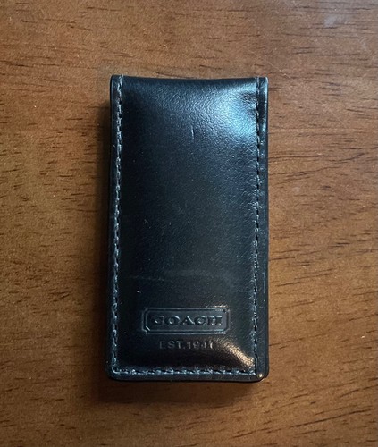Coach black leather magnetic - coach,,