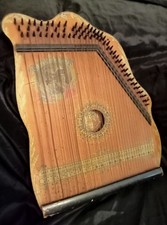 Antique George V/Queen Mary Coronation Harp Zither (1912)