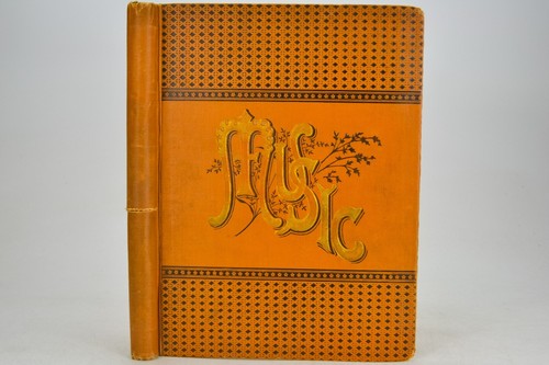 Antique leather album - leather,