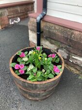 MULTI HALF WHISKEY BARREL PLANTER PALLET BULK VALUE WHISKY PLANTERS CHEAP C