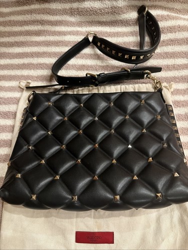 Valentino black leather - black,