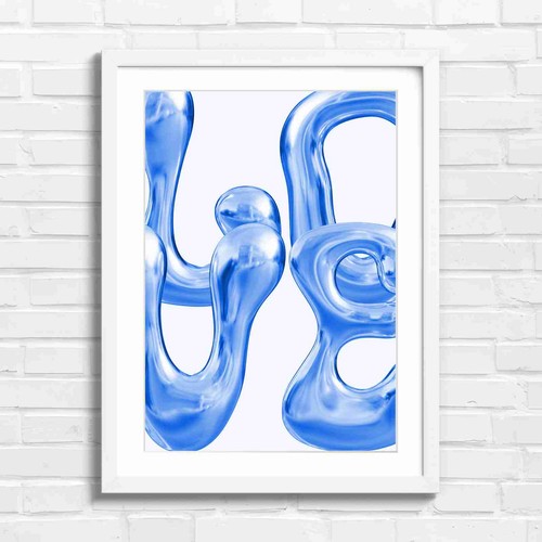 Chrome abstract sculpture art - sculpture,