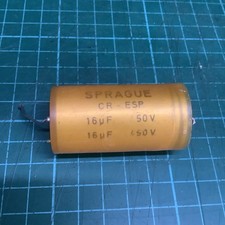 Vintage Sprague Capacitor 16-16uF 450V
