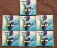 7x TDK MD-RXG 80 MINIDISC -