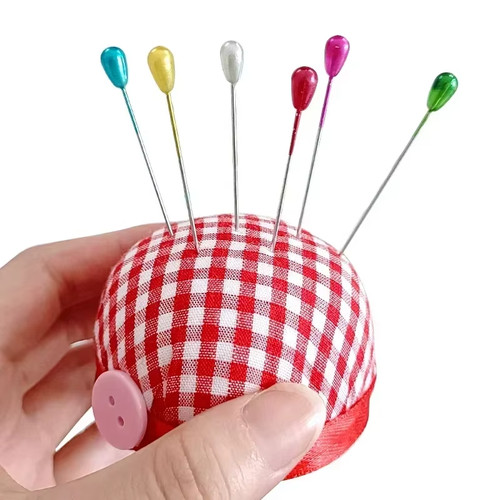 Extra long pearl head pins - long,