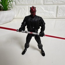Star Wars Episode I Darth Maul Figure 1999 Hasbro Double-Bladed Lightsaber 3.5"