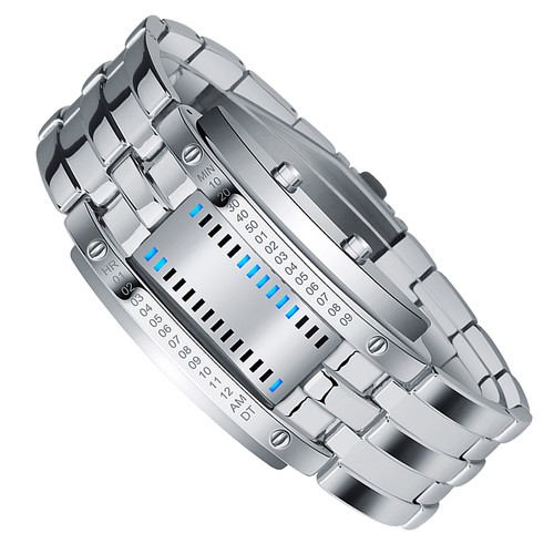 Men binary led digital - binary,