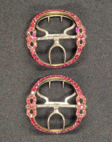 Georgian shoe buckles - , silver