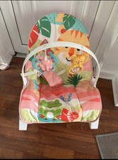 Fisher-Price Baby Bouncer In Pink Baby Girl Bouncer - Very Good Condition