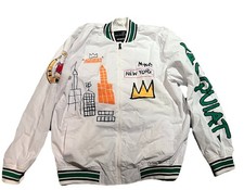 Members Only x Jean Michel Basquiat Men's Varsity Bomber Jacket M Brand New