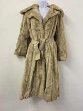 Vintage Faux Fur Coat Size 12