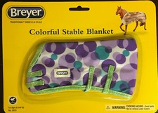 Breyer 2053 Colourful Stable Blanket Traditional series 1:9 purple horse rug