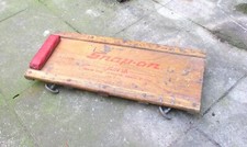 Vintage SNAP ON JCW3A Car Garage Wooden Creeper Crawler Board.  Man Cave Wall