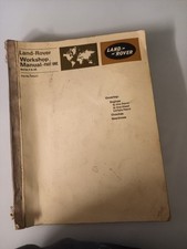 Land Rover Work Shop Manual Part One Series 11 And 11a