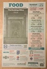 Wetherspoon Menu: The Booking