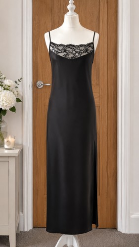 Maje silk feel black evening - black,