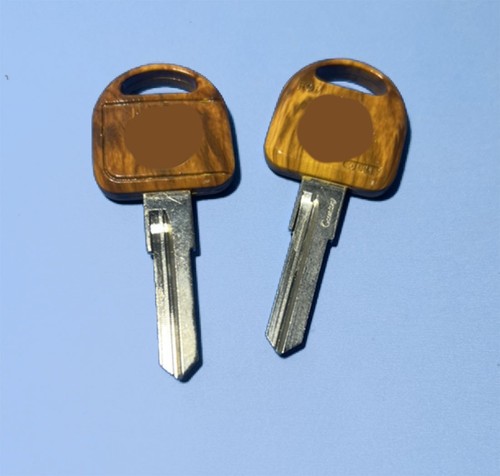 Brown blank key fits bmw - brown, 5
