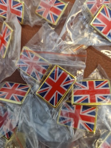 50x union flag lapel pin - flag,