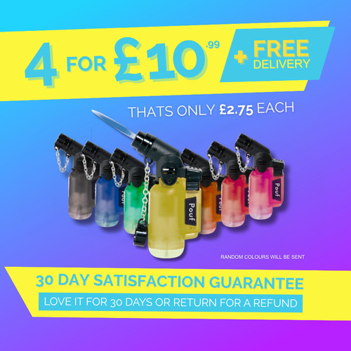 Pack windproof jet lighters - 4,