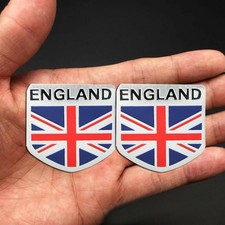 Aluminum Sticker 3D England Britain National Flag Decal Emblem Badge Car Sticker