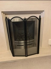 Vintage 4-Piece Folding Fire Guard Screen - 36" high 24" wide