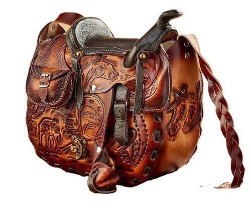Western hand tooled leather - hand-tooled,