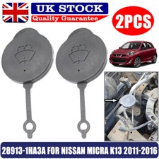 2Pcs For Nissan Micra K13 11-16 Car Washer Water Tank Bottle Lid Cap 28913-1HA3A