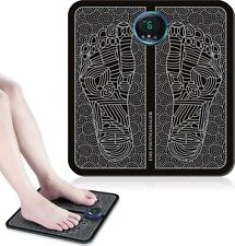 EMS Foot Massager Mat Electric Pad Blood Muscle Circulation Relief Pain LED USB
