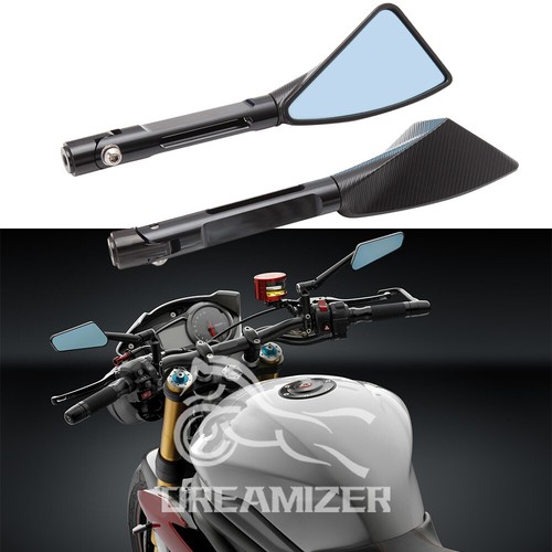 Black motorcycle rearview - black,