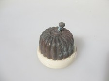 Antique brass ceramic light - &,