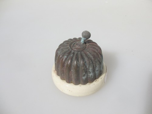 Antique brass ceramic light - brass,