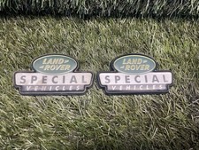 LAND ROVER RARE SPECIAL VEHICLES BADGE EMBLEM X2