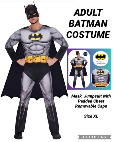 Batman superhero costume grey - superhero,