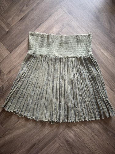 Beslika khaki crinkle mini - beslika,