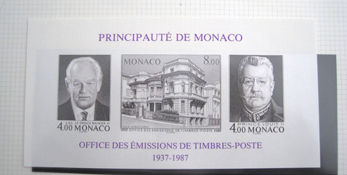 Monaco mnh 1987 post - mnh,
