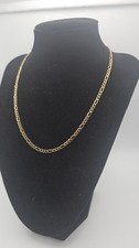 9ct Solid Gold Figaro Chain – 6.37g – 16.5 Inch – 3mm Wide –Fully Hallmarked 375