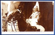 Tuck L6, Mounted Life Guard (Soldier) on Sentry Duty, London. Sepia. Unused