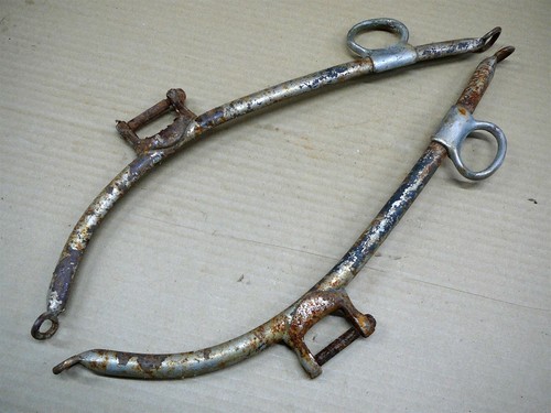 Antique pair cast iron - pair,