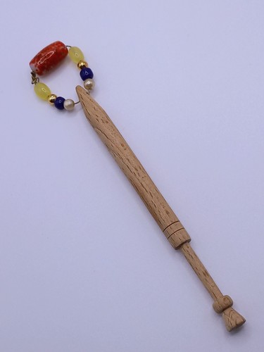 Vintage lace bobbin glass - lace,