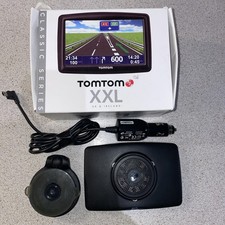 TomTom XXL Satnav With Charging Cable, CAR Windscreen Holder (Sucker) Orig. box.