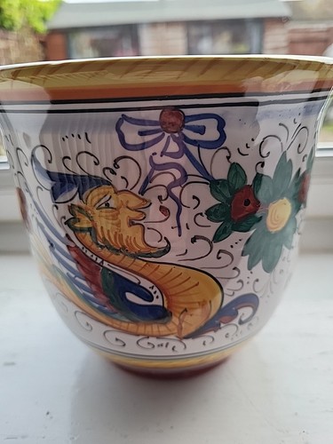 Deruta italian pottery - pottery, planter