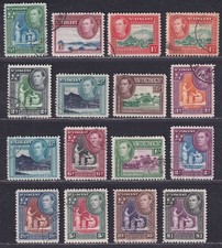St Vincent 1938-47 King George VI Set Used SG149-159 cat £35