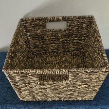 Seagrass Storage Basket Empty Hamper with Handles 