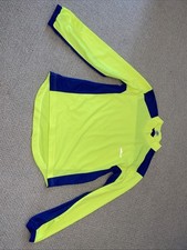 Crane Sports Ladies 8-10 Hi Viz Top Yellow Blue Running Sports