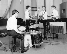 Early BEATLES Rare w Ringo 8x10 B/W 1963 Studio Photo Print relatively HQ