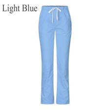 Women Nurse Dentist Uniform Pants Medical Workwear Trousers With Pocket XS-3XL